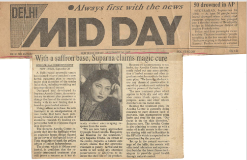With a Saffron Base, Suparna Claims Magic Cure