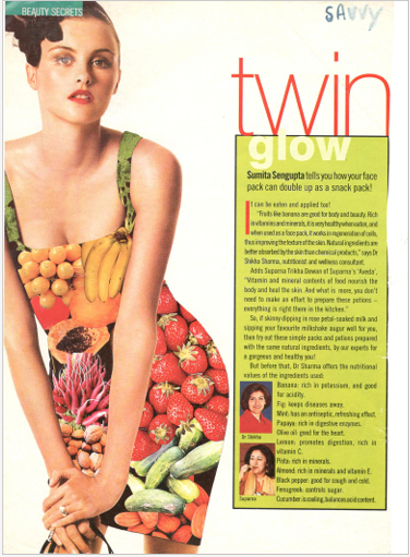 Twin Glow — Suparna Trikha Dewan on Face Packs You Can Eat