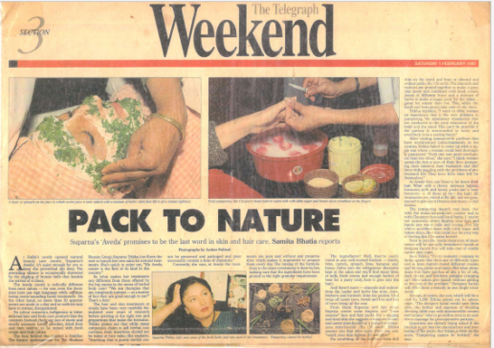 Pack to Nature — Suparna's 'Aveda' Promises the Last Word in Skin & Hair Care