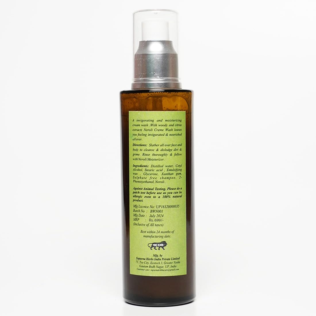 Neroli Creme Wash for Face & Body | Sulphate-Free Daily Cleanser with Neroli Extract  - additional image