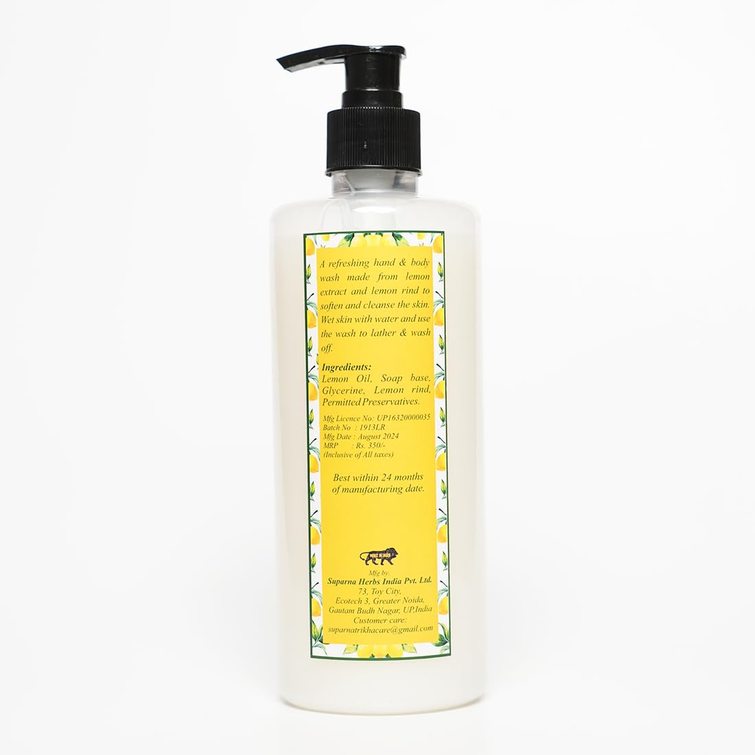 Lemon Rind Hand And Body Wash Energizing And Refreshing Bathwash To Leave Your Skin F - additional image