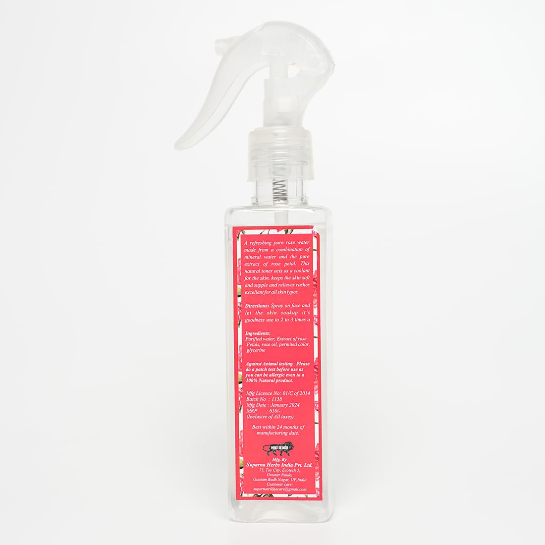 Fresh Rose White Toner | Pure Rose Water with Rose Extract & Glycerine | Alcohol-Free - additional image