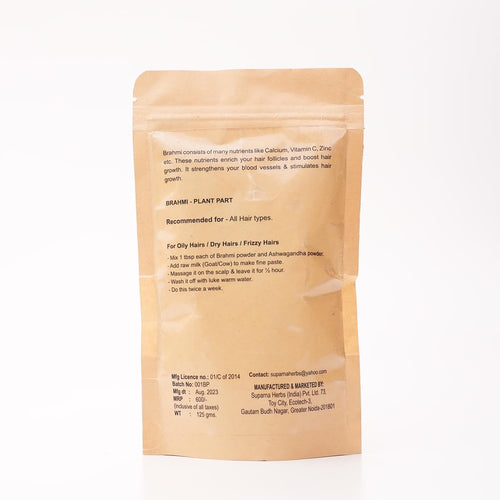 Brahmi Powder | 100% Natural Herb for Hair Growth & Skin Care | Fights Dandruff, Redu - additional image