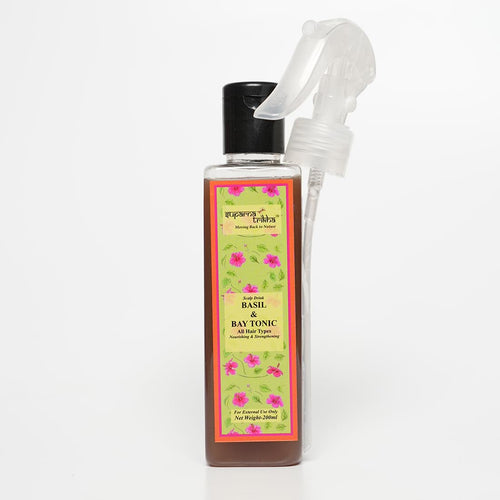Basil & Bay Hair Tonic | Ayurvedic Herbal Tonic for Hair Growth, Scalp Health & Dandr - main image