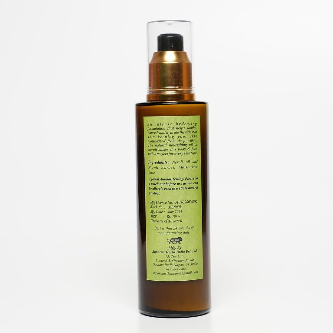 Neroli Moisturising Lotion for Face & Body | Lightweight Daily Moisturizer with Nerol - additional image