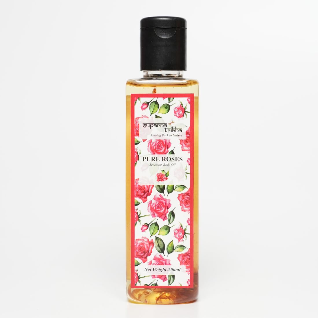 Pure Roses Rose Body Oil for Soft & Supple Skin | Floral Massage Oil with Rose Extrac - main image