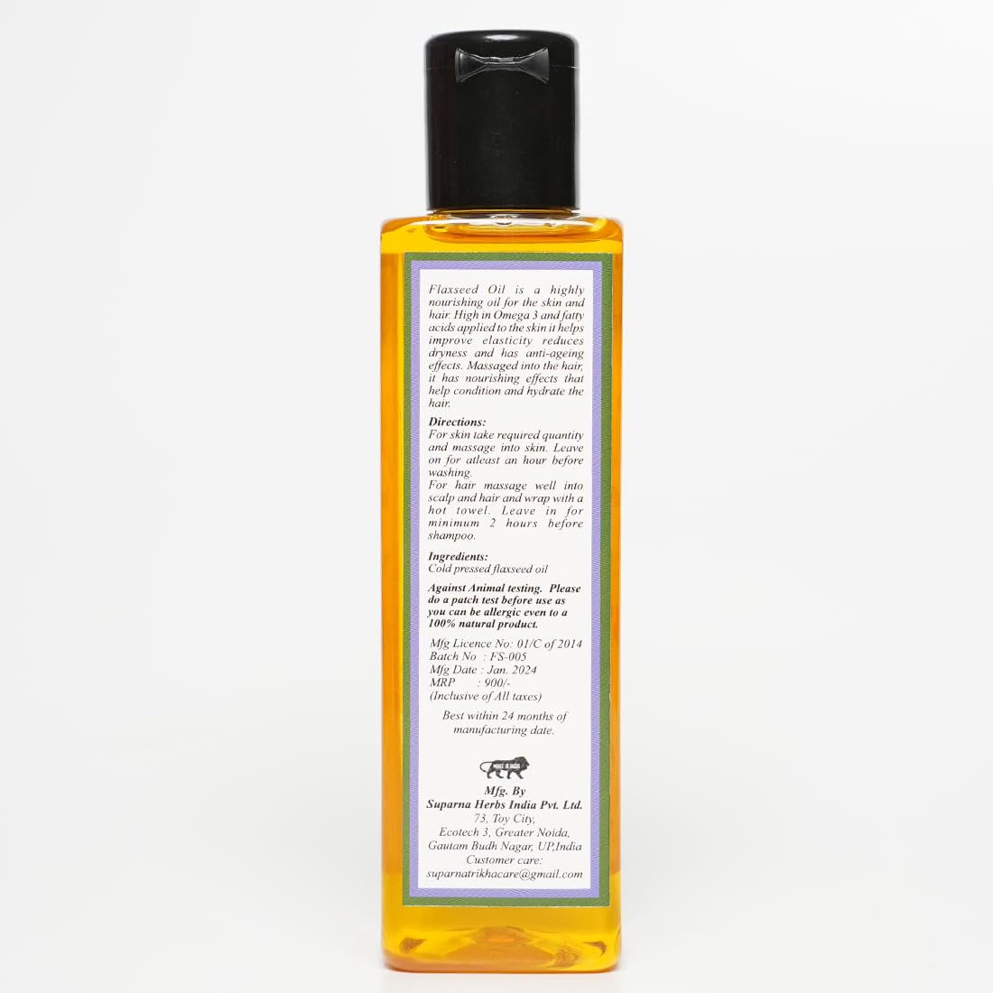 Flaxseed Oil | Cold-Pressed Plant-Based Omega-3 Powerhouse | Nutrient-Rich Oil that B - additional image