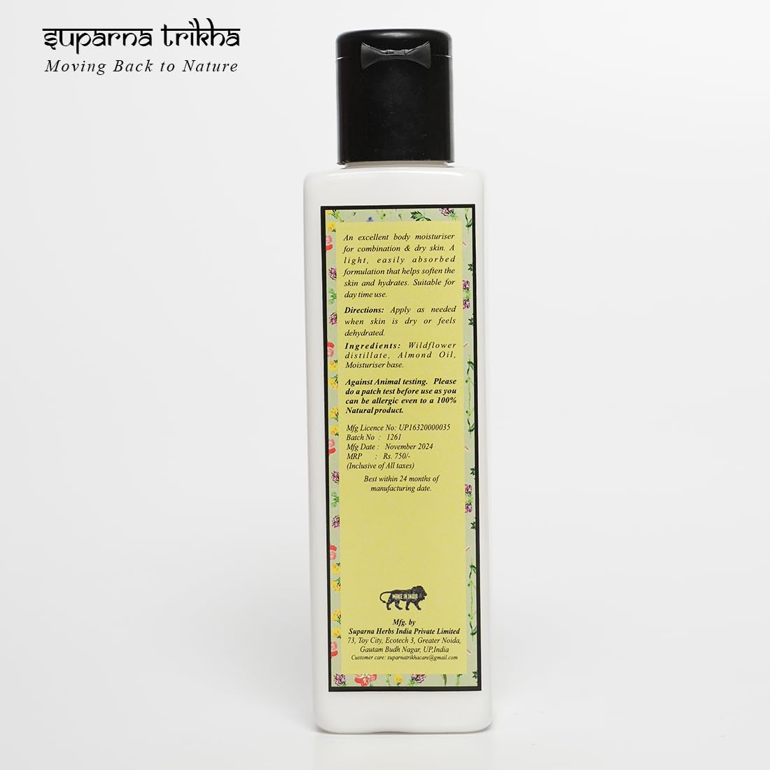 Wildflower Moisturizer | Fast-Absorbing Body Lotion for Dry & Combination Skin | Almo - additional image