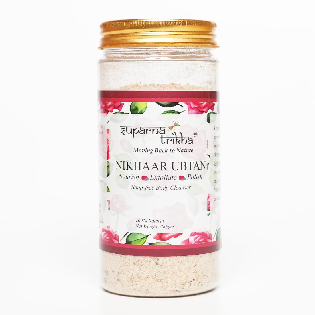 Nikhaar Ubtan | Herbal Body & Face Scrub with Rose, Turmeric, Neem & Almond | Traditi - main image