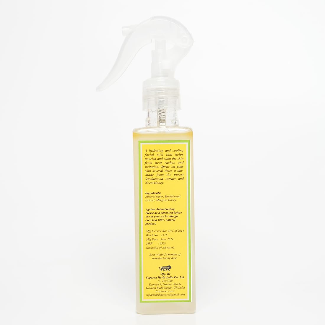 Sandal & Honey Face Mist for Hydrating, Cooling & Refreshing Skin | Facial Toner Spra - additional image