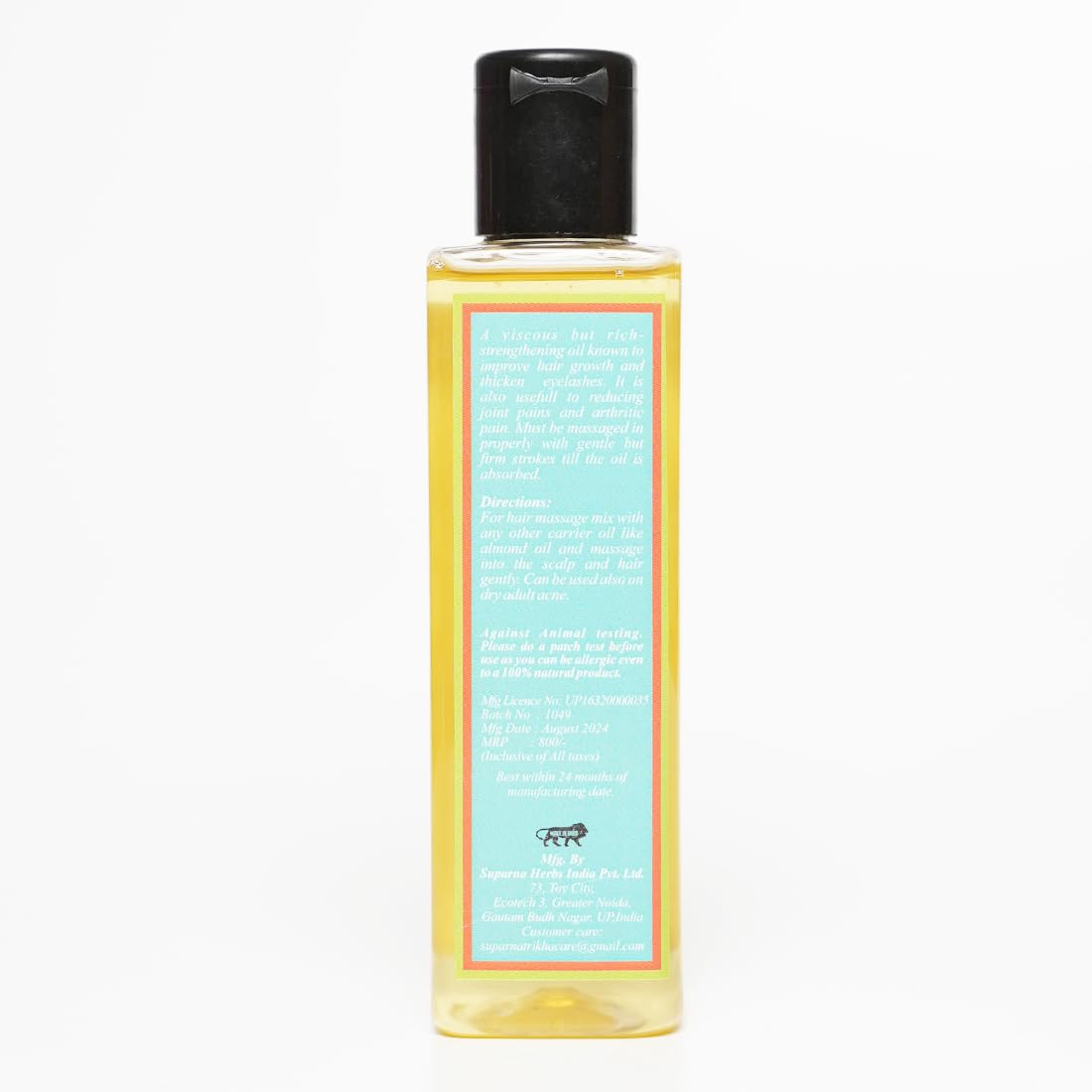 Cold Pressed Castor Oil | Pure Natural Oil for Hair Growth, Eyelash & Eyebrow Thicken - additional image