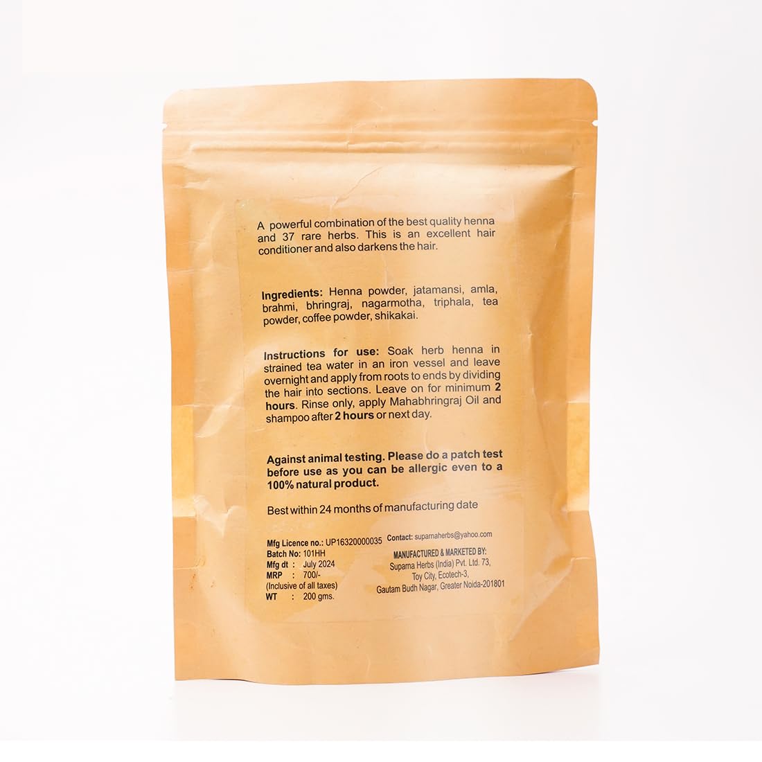 Herb Henna | Finest Henna Leaves Blended with 37 Rare Herbs | Natural Colour, Deep Co - additional image