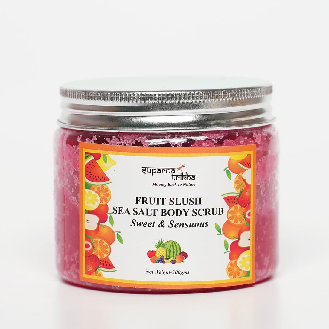Fruit Slush Sea Salt Body Scrub | Sweet & Sensuous Exfoliating Detox with Orange, Str - main image