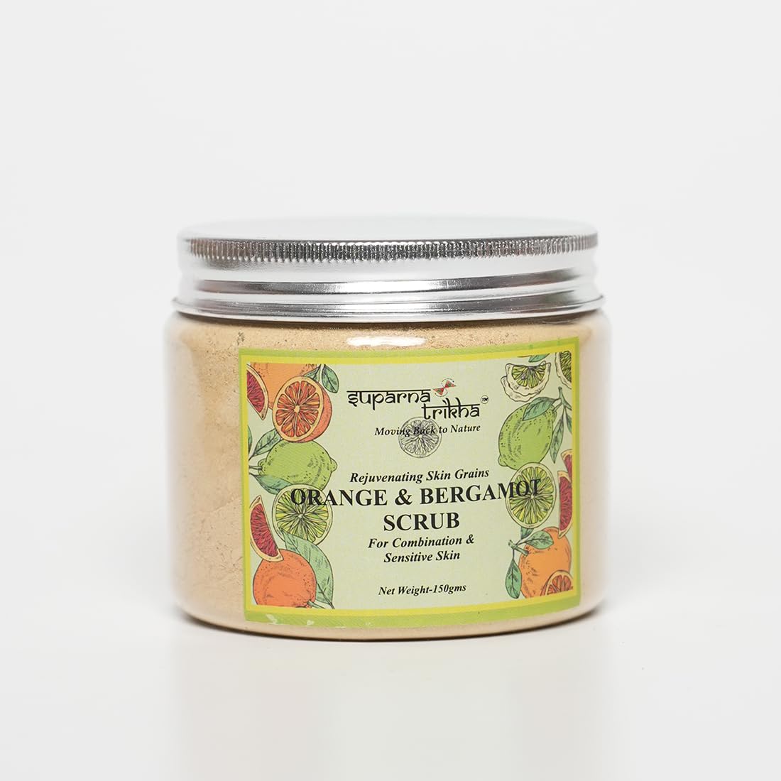 Orange & Bergamot Face Scrub | Natural Clay & Fruit Exfoliator with Orange Peel, Marg - main image