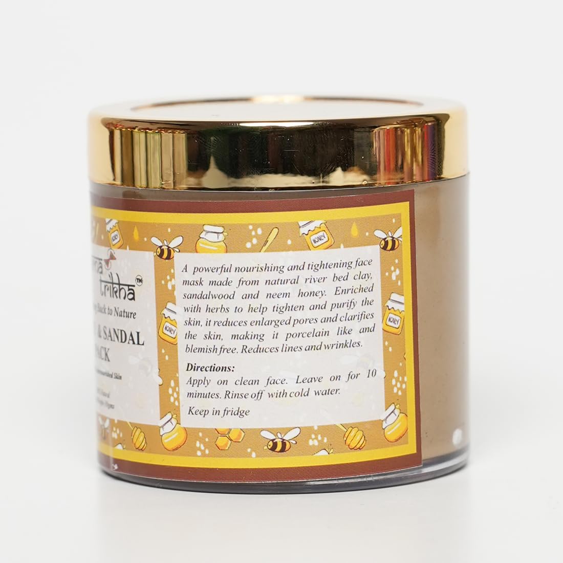 Honey & Sandal Pack | Natural Face Mask with China Clay, Sandalwood & Neem Honey | Ti - additional image