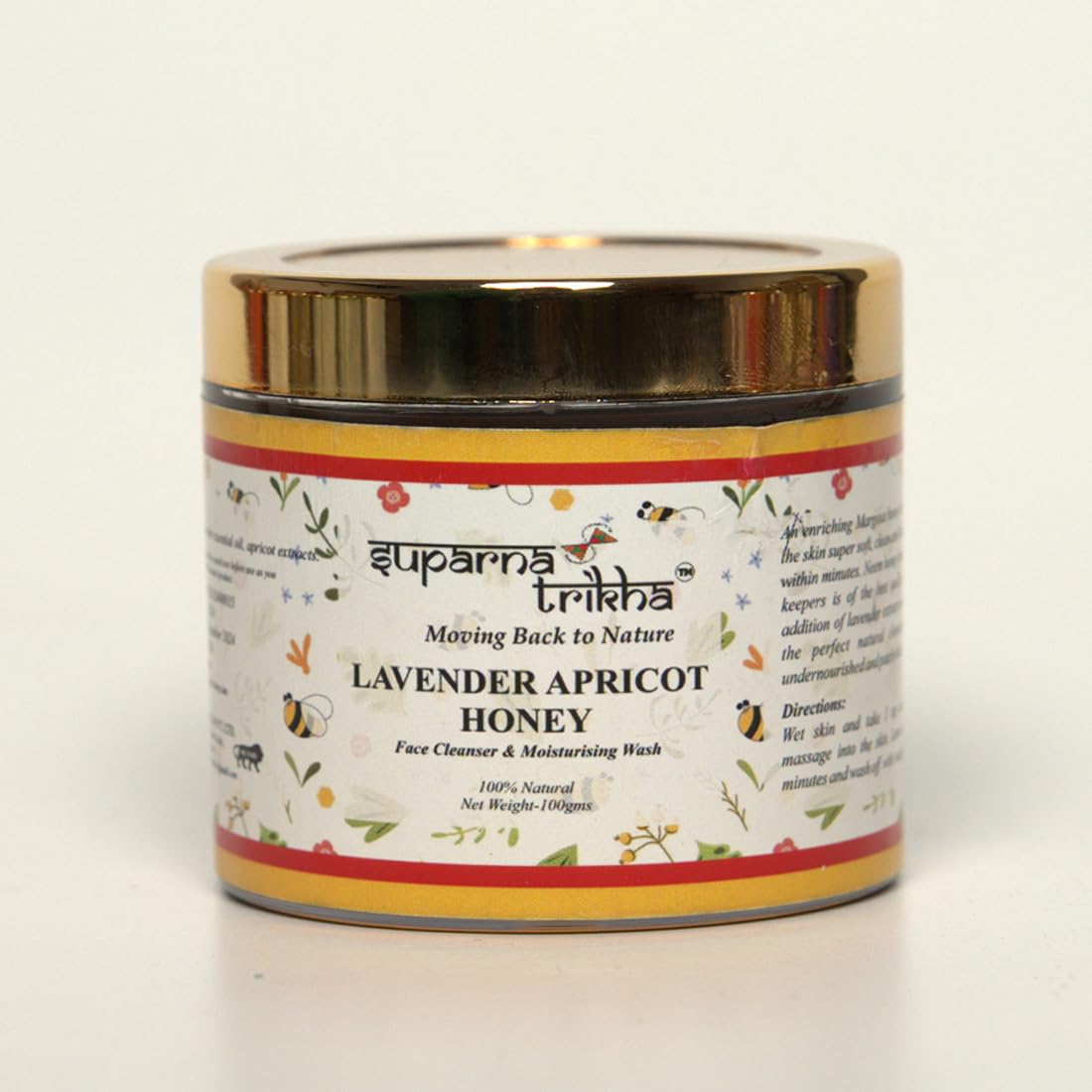 Lavender Apricot Honey | Neem Honey Face Scrub & Cleanser with Apricot Extract & Lave - main image