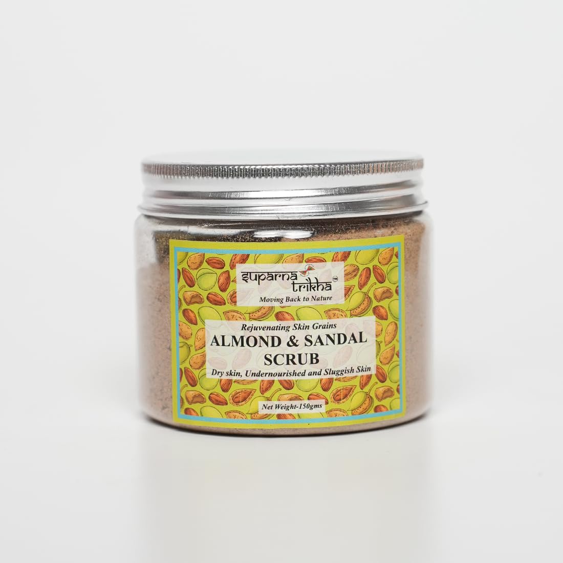Almond & Sandal Scrub | Traditional Face & Body Ubtan with Almond Powder, Sandalwood, - main image